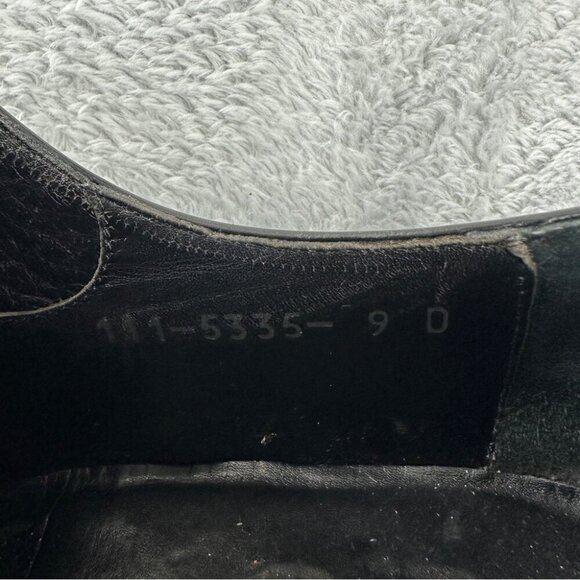 Gucci Black Leather Derby Shoes Authentic Men's Size 9D/43 EU/9 UK Made in Italy - Picture 2 of 13